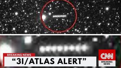 NASA image of 3I/ATLAS, appearing as an alien craft with unusual shape and movement in space.
