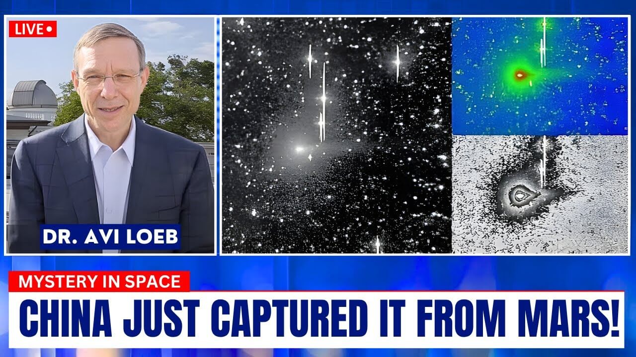 tianwen1 orbiter image of 3iatlas near mars