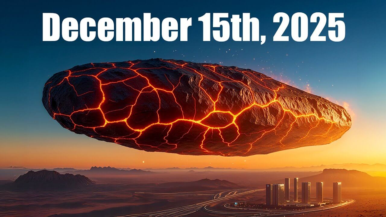 3I/ATLAS approaching Earth with dramatic glowing trajectory