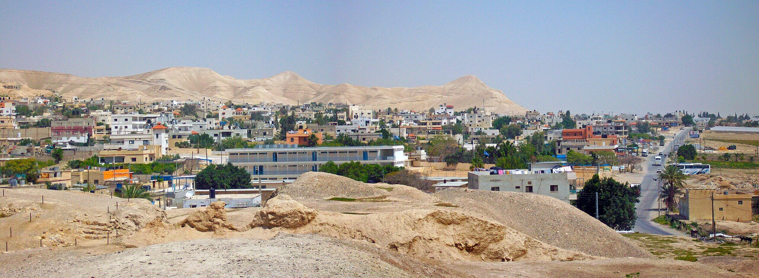 View of Jericho from Tell es-Sultan. 