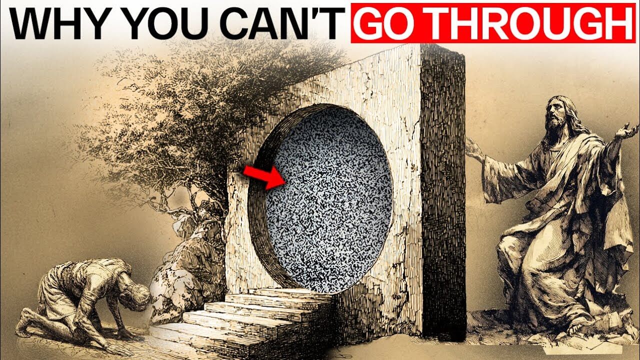 Jesus revealing how Archons block the Monad portal with Gnostic spiritual forces concept