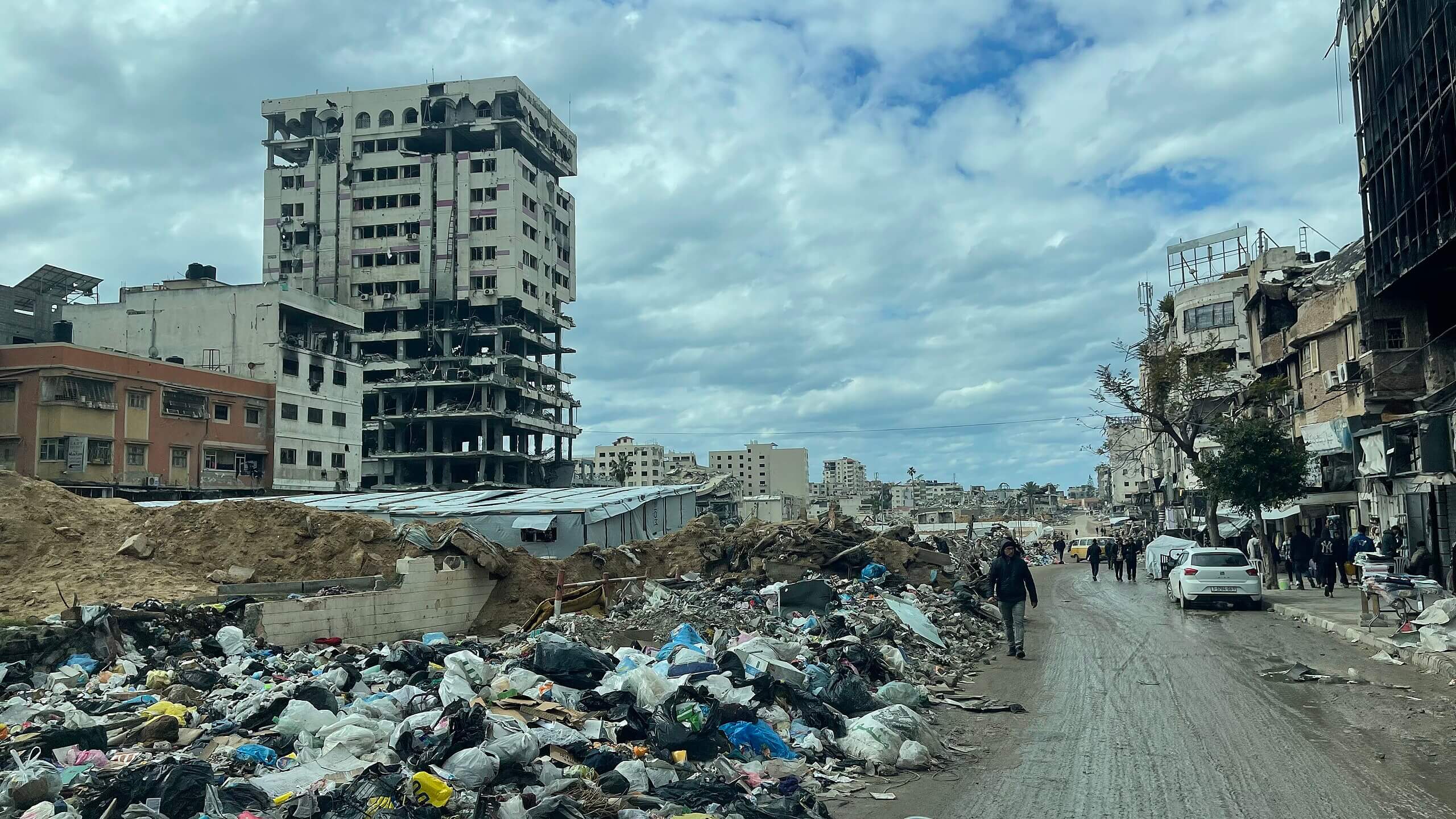 Omar Mukhtar Street in February 2025. 