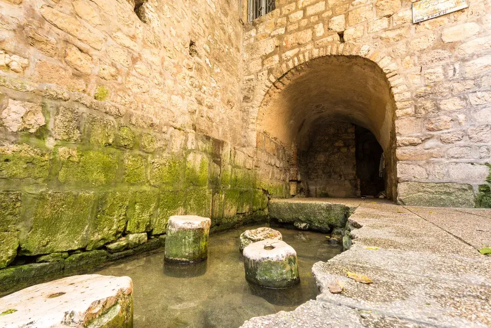The Byzantine Pool, a pool found along Hezekiah’s Tunnel that dates to the Byzantine era, roughly 300 years after the time of Christ.