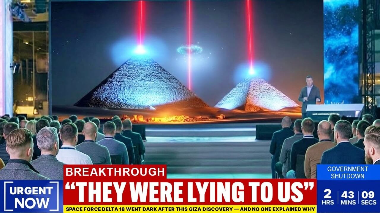 Space Force Delta 18 emblem with Giza Sphinx and orbital grid overlay