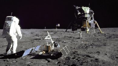 While on the Moon’s surface, Aldrin deployed instruments to measure the distance from the Moon to the Earth, as well as to analyse the chemical composition of solar wind and the to measure the Moon’s seismic activity.