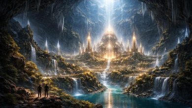 Part of Atlantis preserved beneath cave systems.
