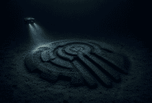 The Baltic Sea Anomaly on the seafloor.