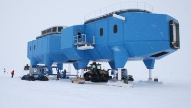 British Antarctic Survey research base in Antarctica