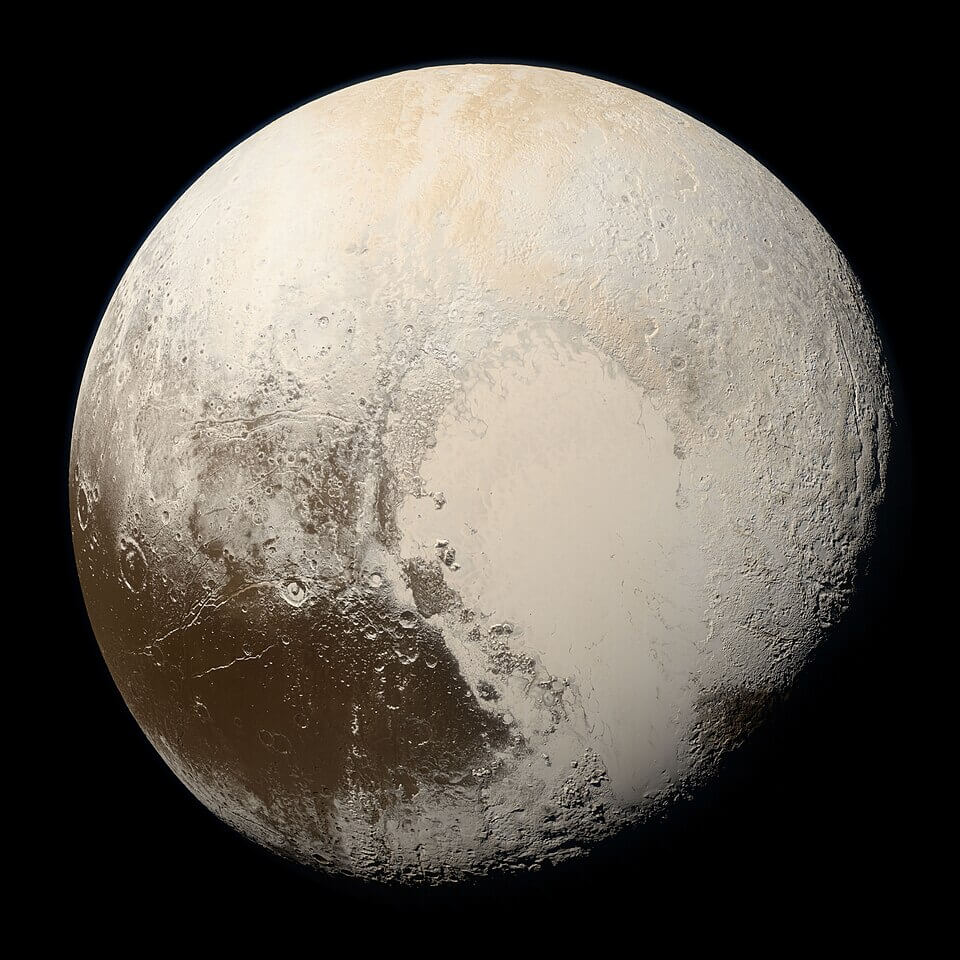Pluto in true colour captured by New Horizons